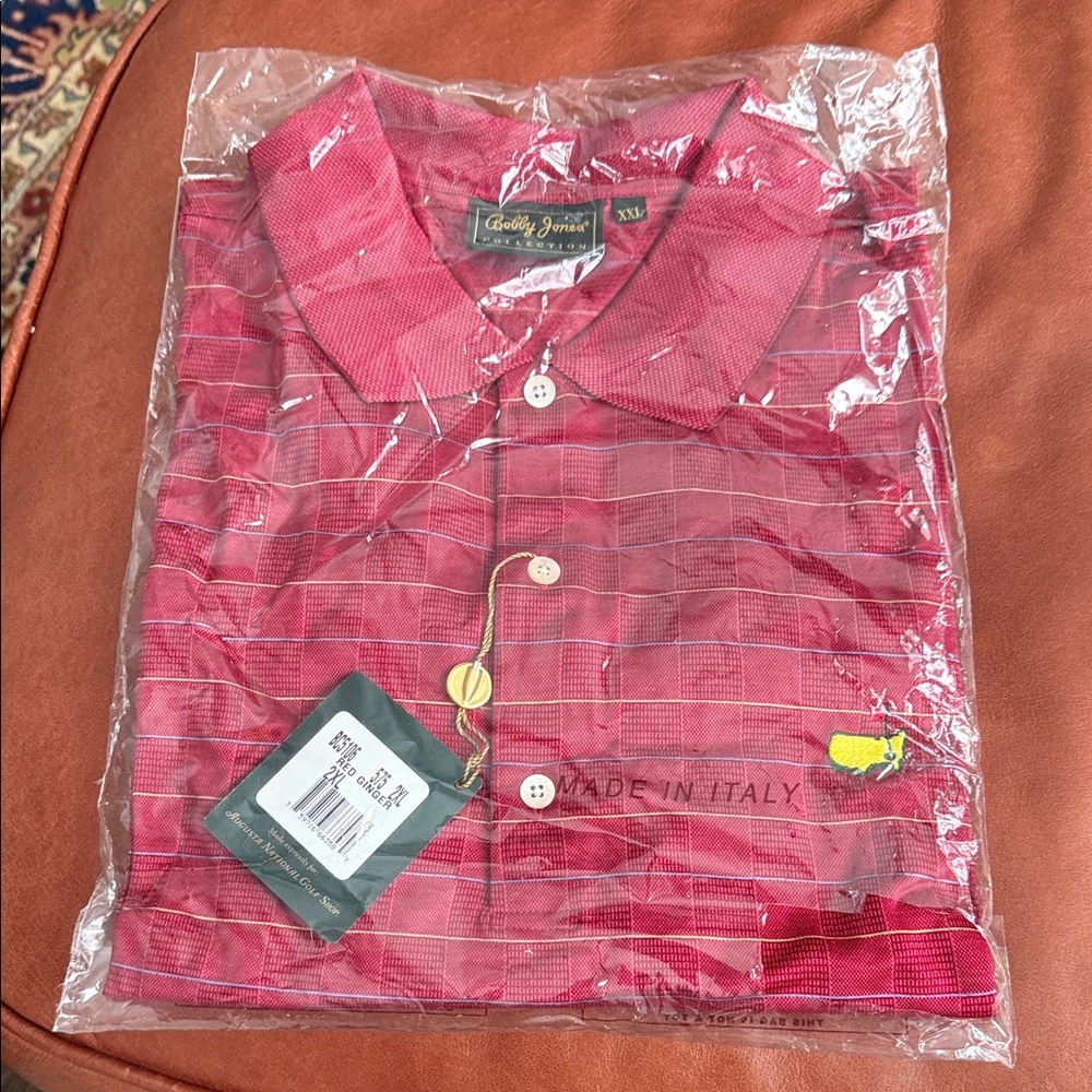 Bobby Jones Burgundy Checkered Men's Shirt